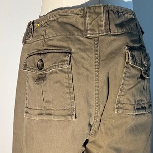 Eddie Bauer, Low-Rise, Bootcut, Back Flap Pockets, Sage, Canvas, Size 10